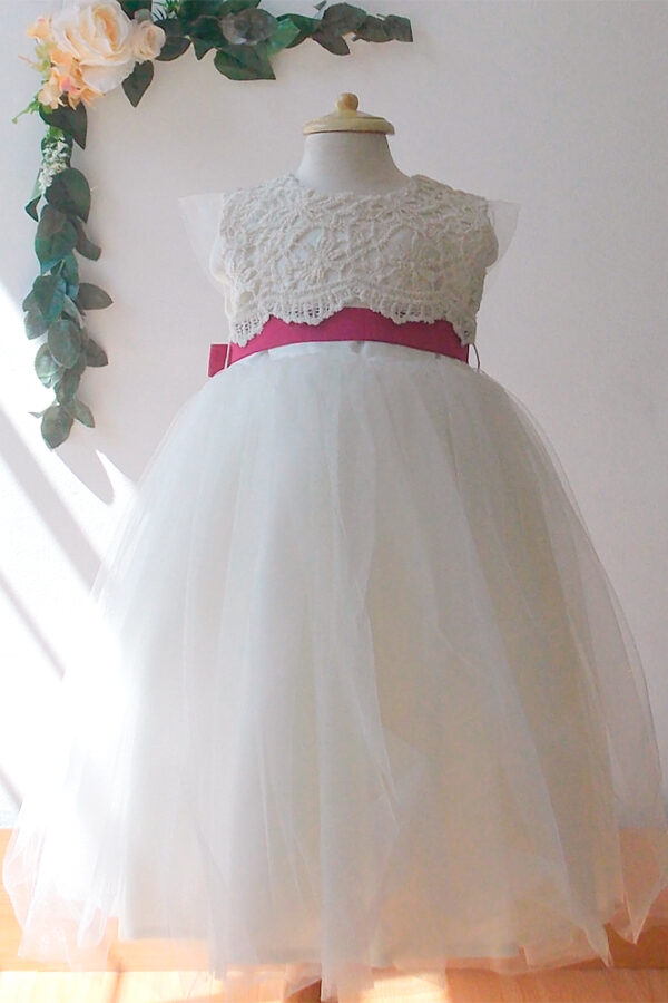 Vestido Pres. C.Encaje Lace Frente Mariflioa