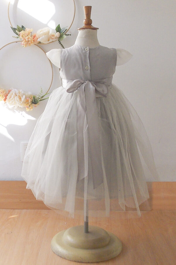 Vestido Press ¨Medici¨ Detras Gris Mariflopa