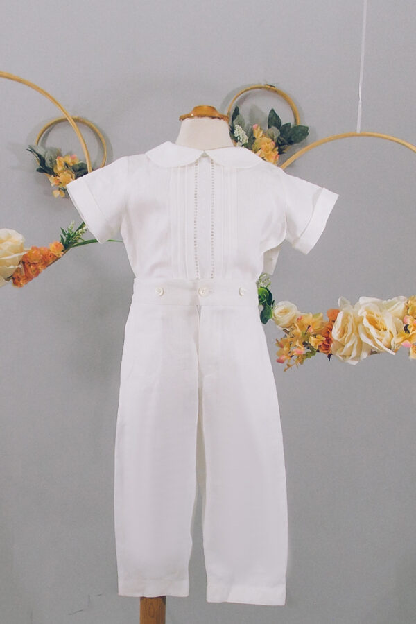 Conjunto Pespun CamisaPantalon Frente S.G Blanco