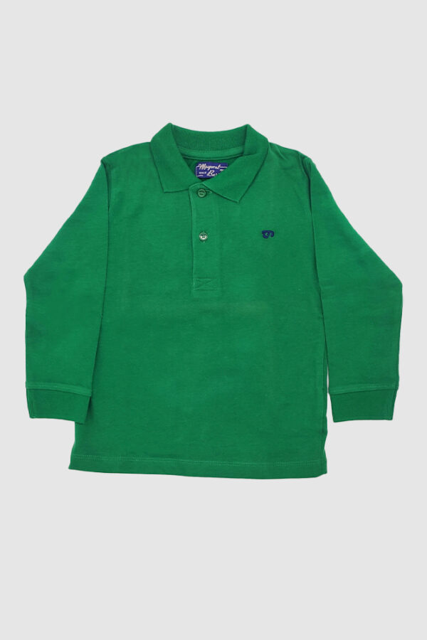 Polo Infantil Nino Liso Frente Verde