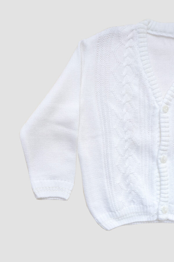 Sueter Infantil Cadena Detalle Blanco