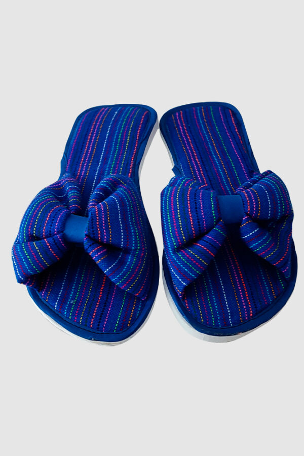 Pantufla Mexicana Azul Frente