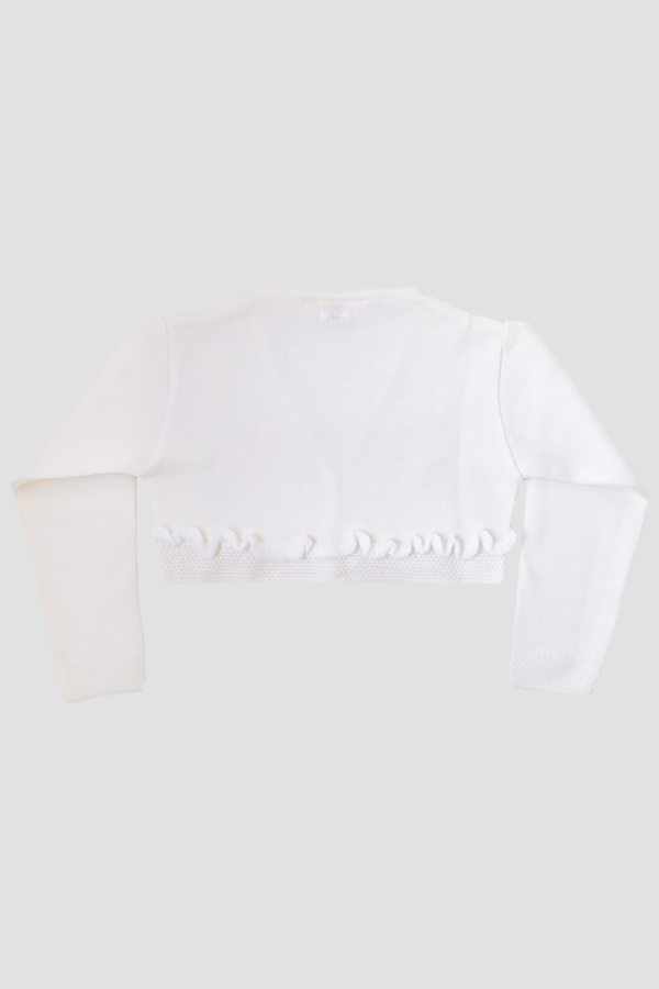 Bolero Infantil Suizo Detras Blanco