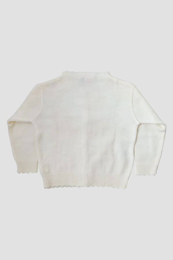 Sueter Infantil Clasico Detras Ivory