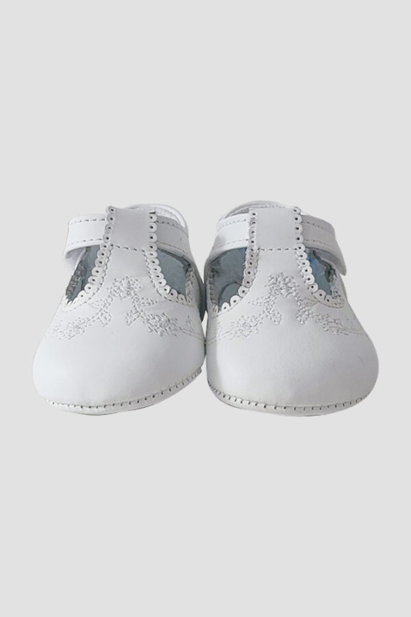 Zapato Infantil Suave MiniBurbujas Mapa Frente Blanco