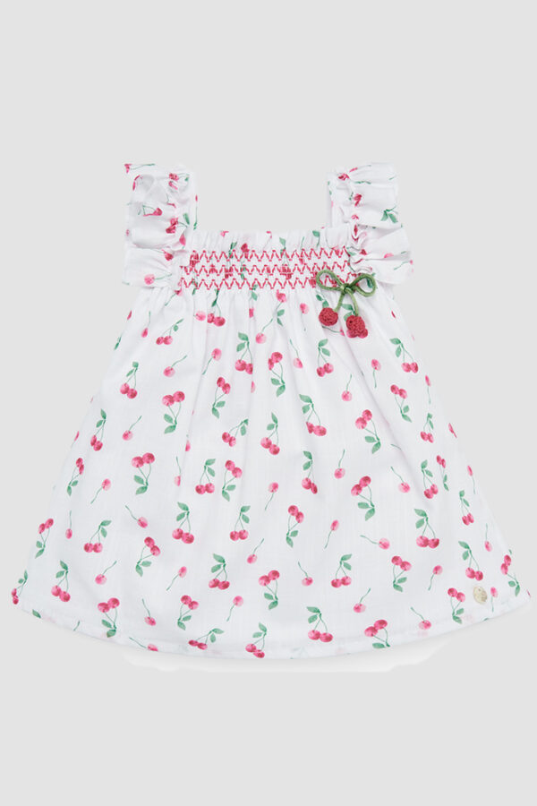 Vestido Infantil Cerezas Frente