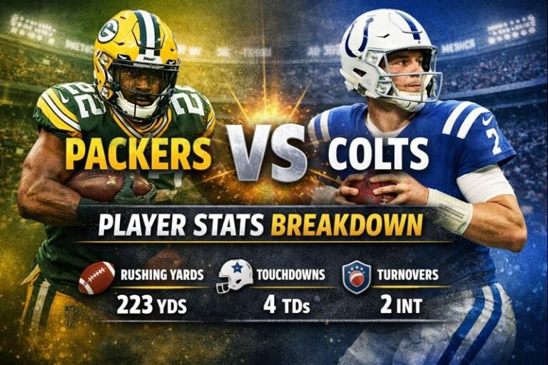 Packers vs Colts Player Stats Deep Analysis