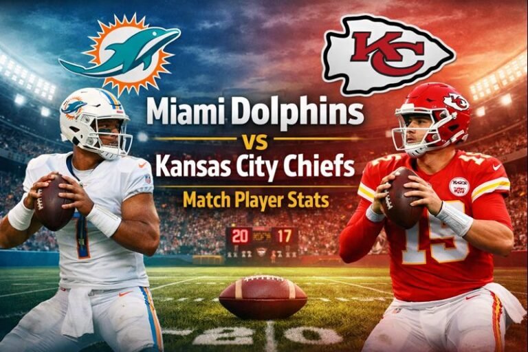 Miami Dolphins vs Kansas City Chiefs Match Player Stats