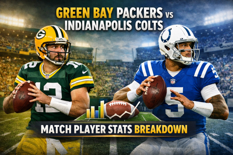 Green Bay Packers vs Colts Match Player Stats Breakdown