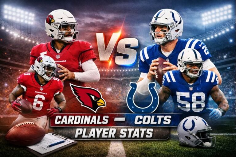 Arizona Cardinals vs Indianapolis Colts Match Player Stats