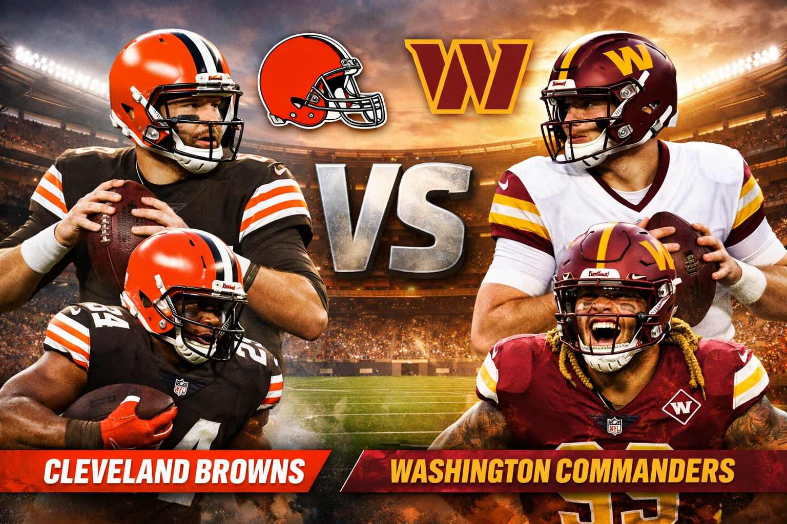 Cleveland Browns vs Washington Commanders Match Player Stats