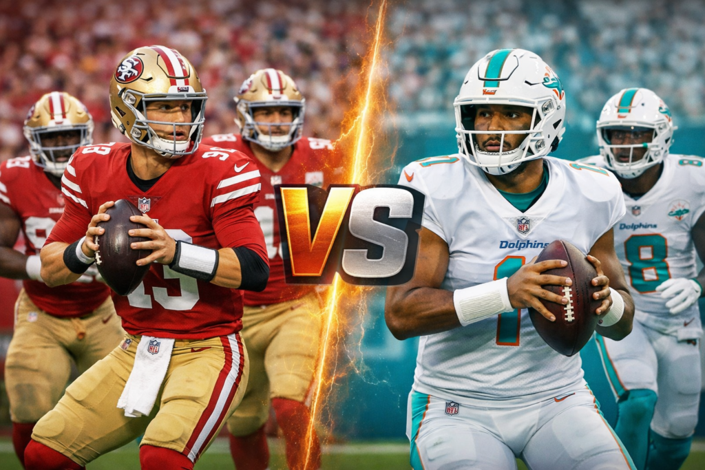 49ers vs Dolphins Match Player Stats Breakdown