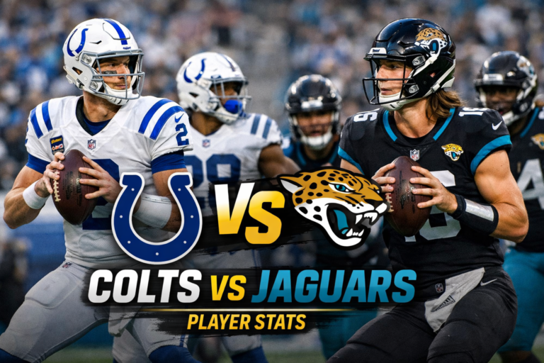 Colts vs Jaguars Match Player Stats Breakdown