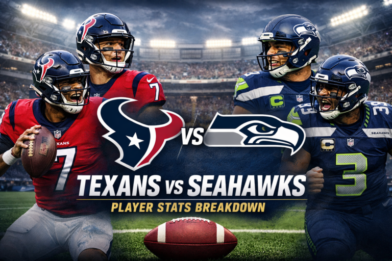 Texans vs Seahawks Match Player Stats Breakdown