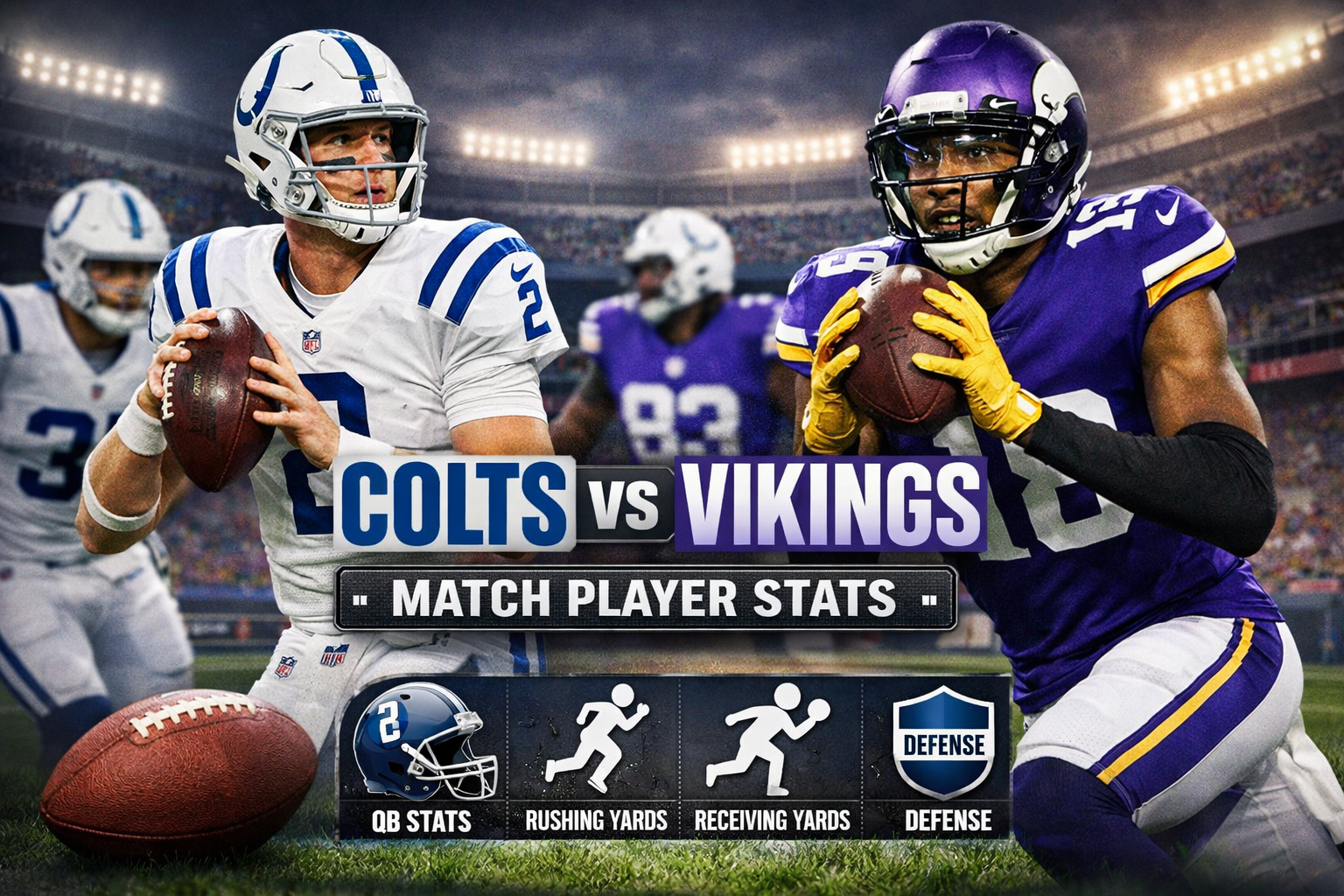 Colts vs Minnesota Vikings Match Player Stats Analysis