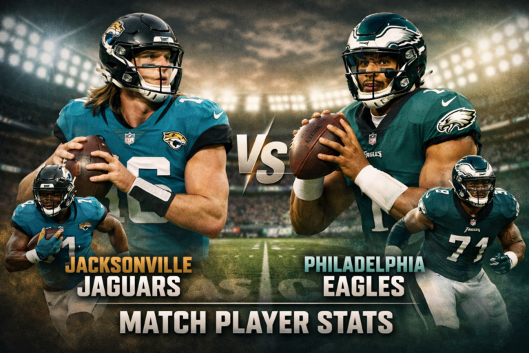Jacksonville Jaguars vs Philadelphia Eagles Match Player Stats