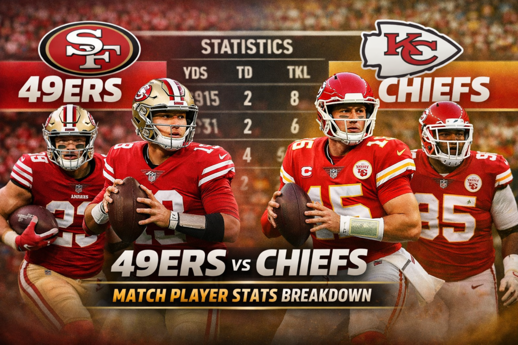 49ers vs Chiefs Match Player Stats Breakdown