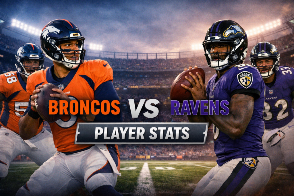 Denver Broncos vs Baltimore Ravens Match Player Stats