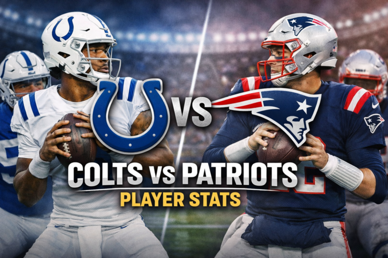 Colts vs New England Patriots Match Player Stats