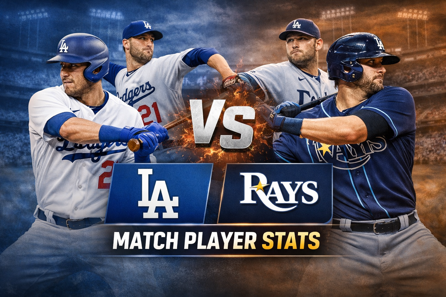 Dodgers vs Rays Match Player Stats Breakdown