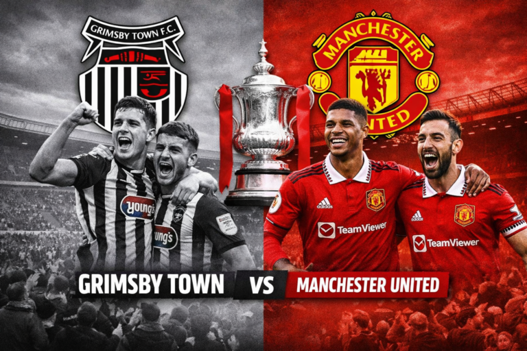 Grimsby Town vs Manchester United F.C. Timeline