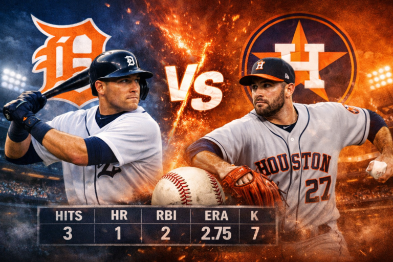 Detroit Tigers vs Houston Astros Player Stats Analysis