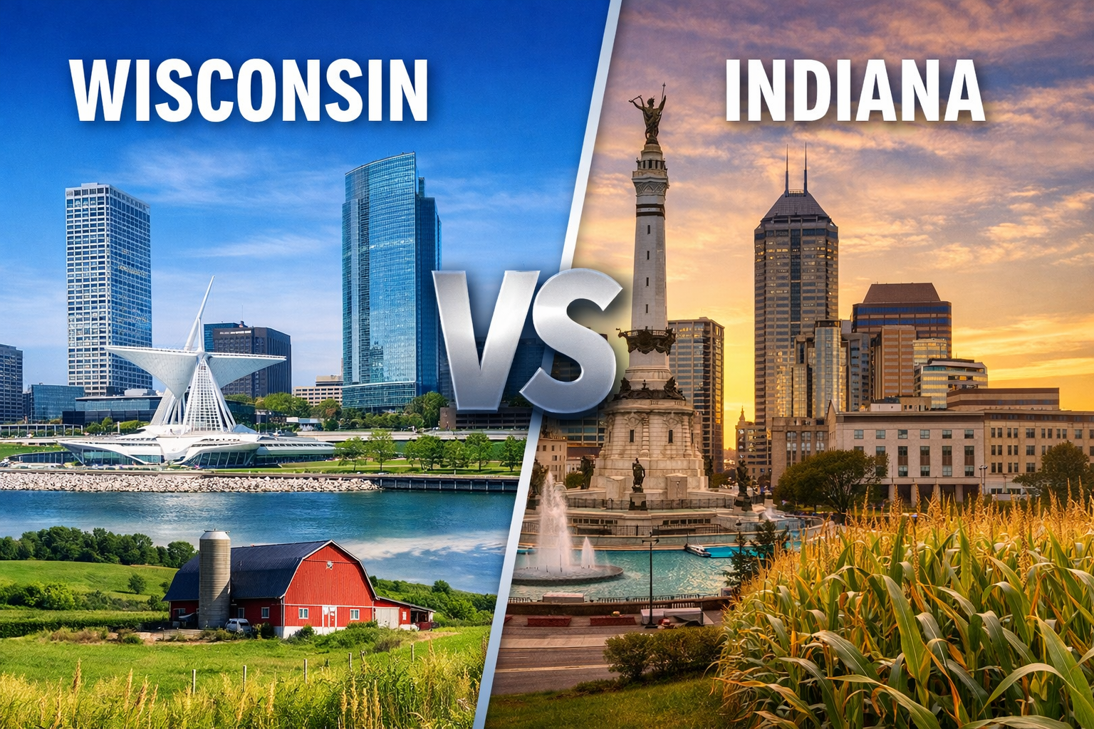 Wisconsin vs Indiana: Complete State Comparison Guide