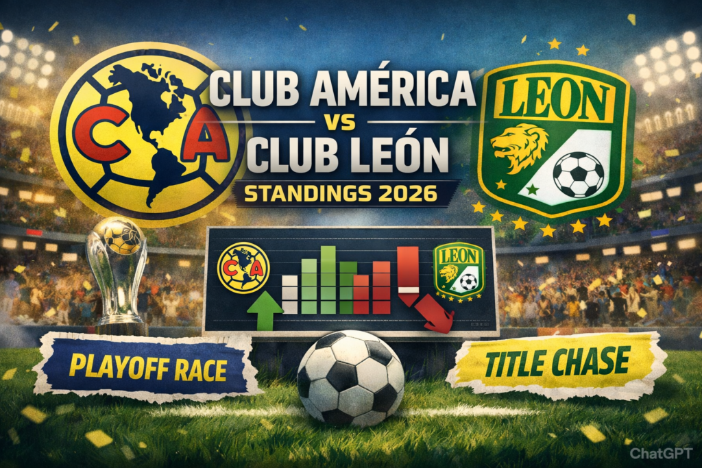 Club América vs Club León Standings 2026