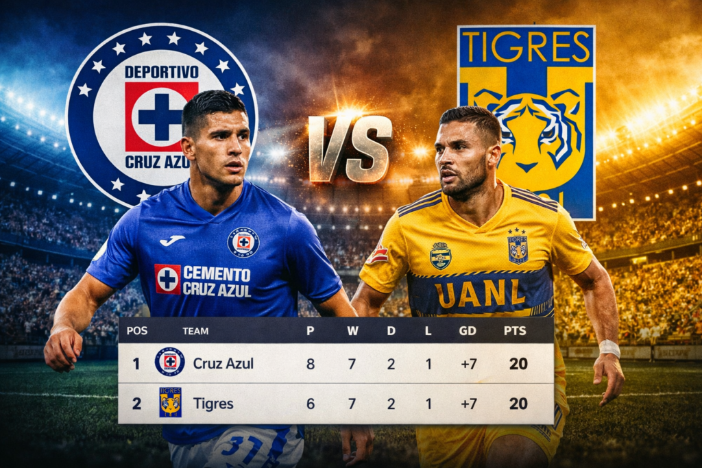 Cruz Azul vs Tigres UANL Standings 2026 Analysis