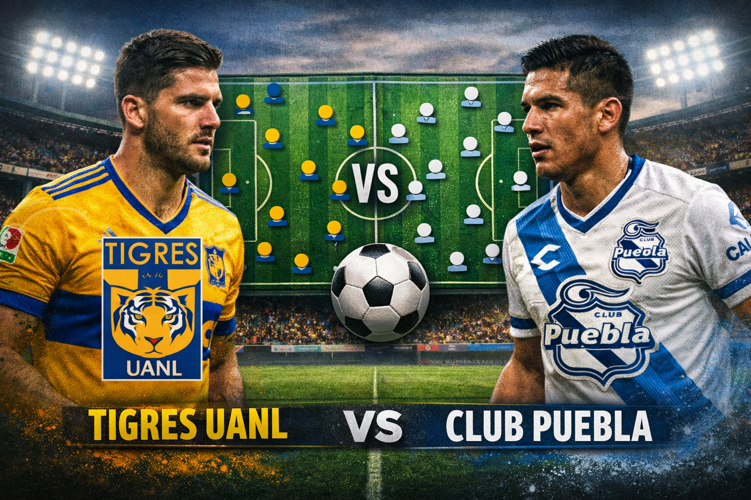 Tigres UANL vs Club Puebla Lineups Guide