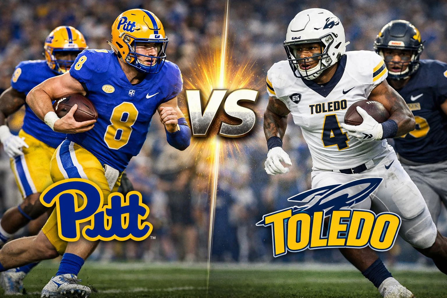Pittsburgh Panthers Football vs Toledo Football Match Player Stats