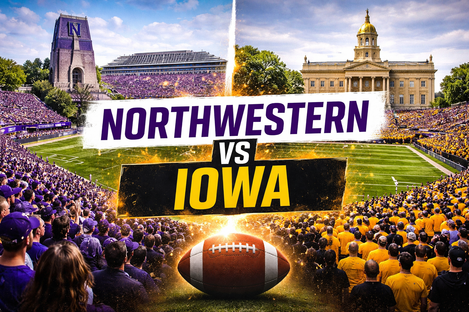Northwestern vs Iowa: Full 2025 Comparison