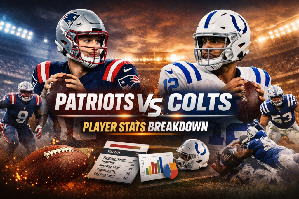 New England Patriots vs Colts Match Player Stats