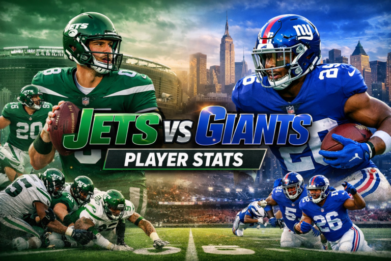 New York Jets vs New York Giants Match Player Stats Guide