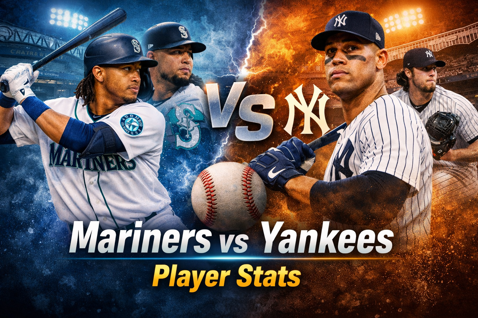 Seattle Mariners vs New York Yankees Match Player Stats