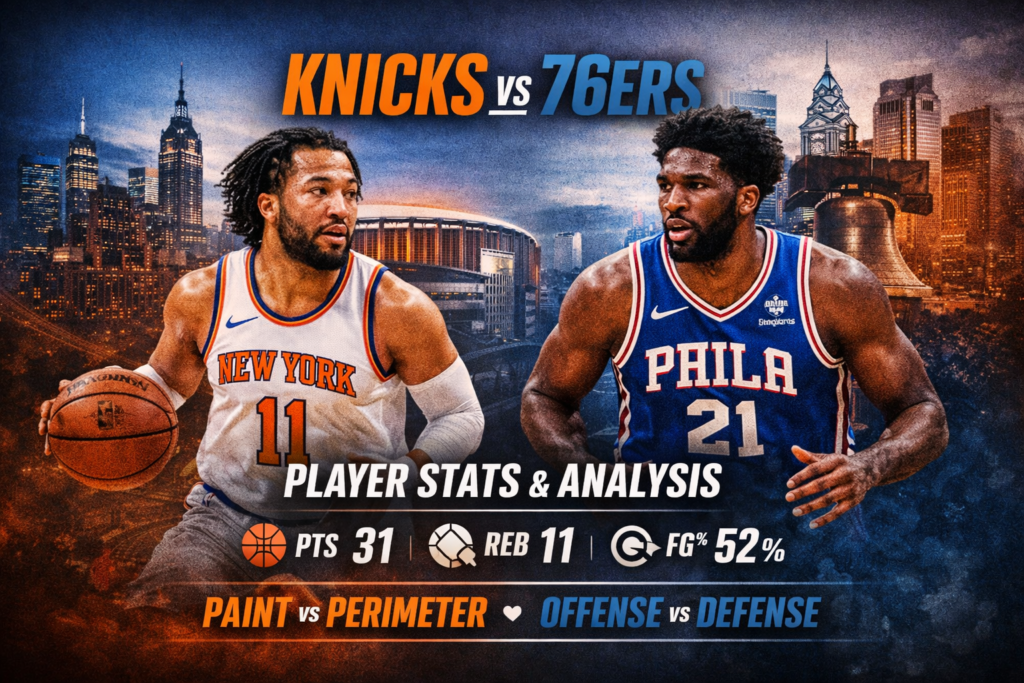 Knicks vs 76ers Match Player Stats: 2026 Analytical Breakdown