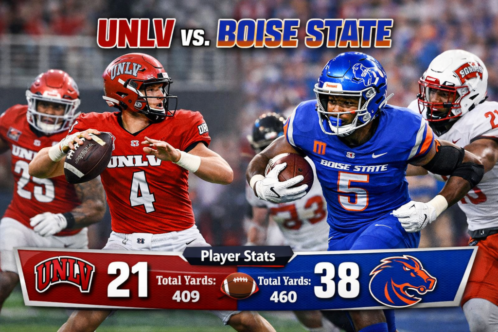 UNLV vs Boise State Broncos Match Player Stats Analysis