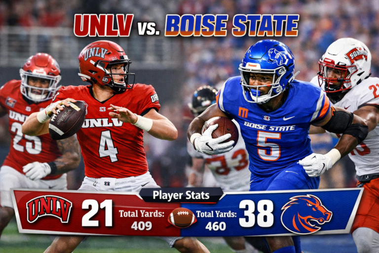 UNLV vs Boise State Broncos Match Player Stats Analysis