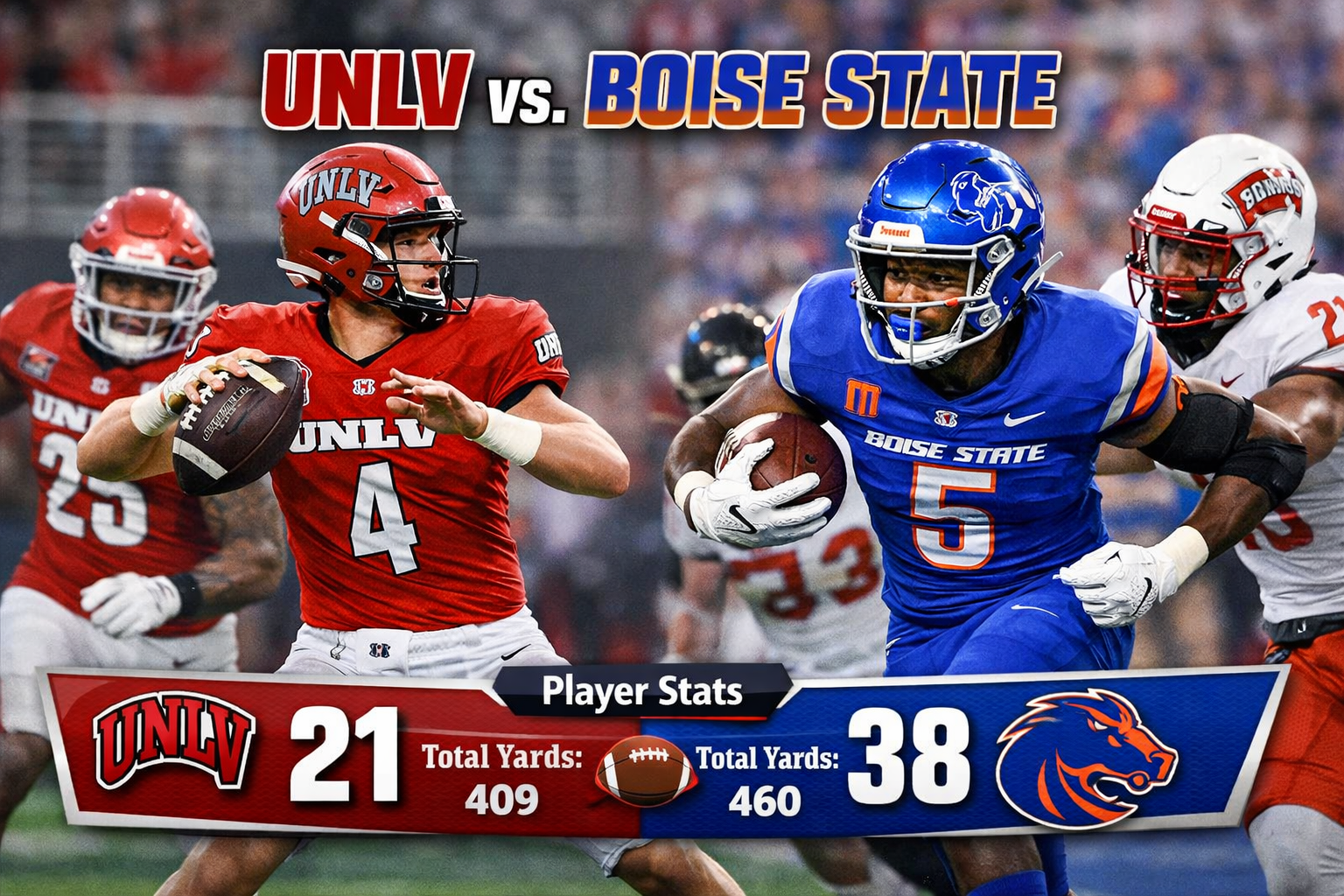 UNLV vs Boise State Broncos Match Player Stats Analysis
