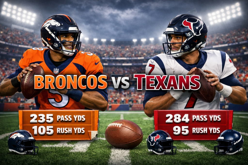 Denver Broncos vs Texans Match Player Stats