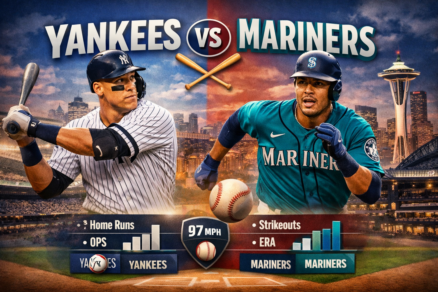 New York Yankees vs Seattle Mariners Player Stats