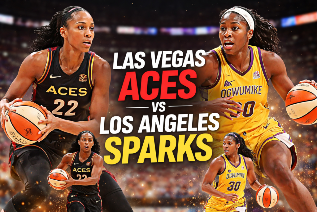 Las Vegas Aces vs Los Angeles Sparks Match Player Stats