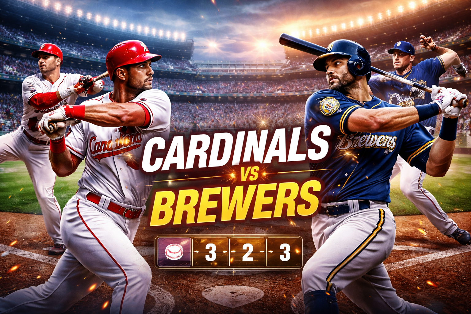 St. Louis Cardinals vs Milwaukee Brewers Match Player Stats