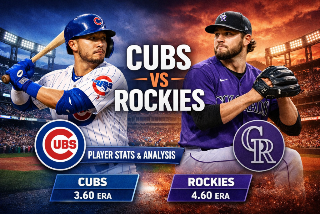 Chicago Cubs vs Colorado Rockies Match Player Stats Breakdown