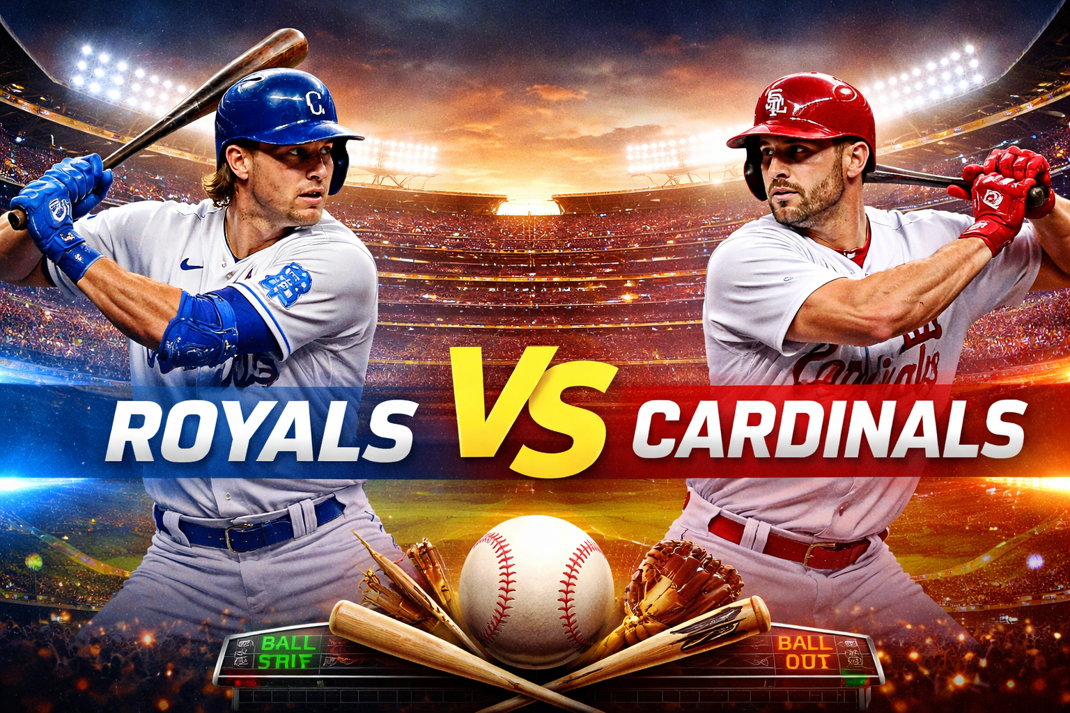 Kansas City Royals vs St Louis Cardinals Match Player Stats
