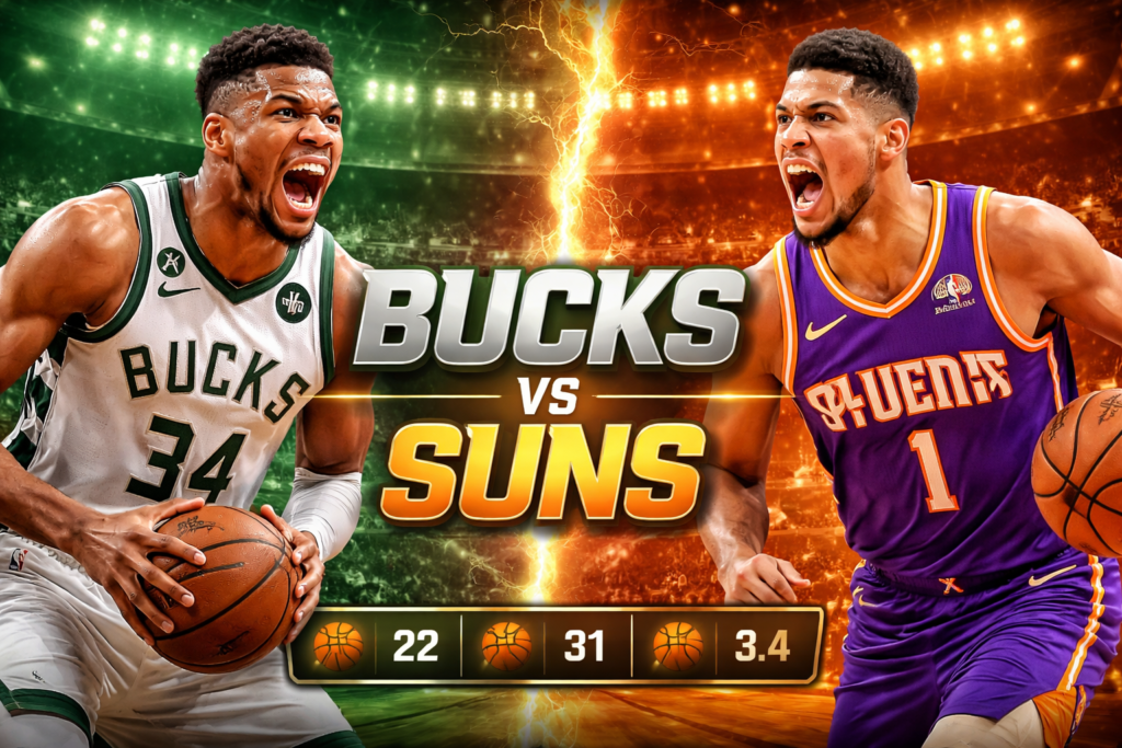 Milwaukee Bucks vs Phoenix Suns Match Player Stats