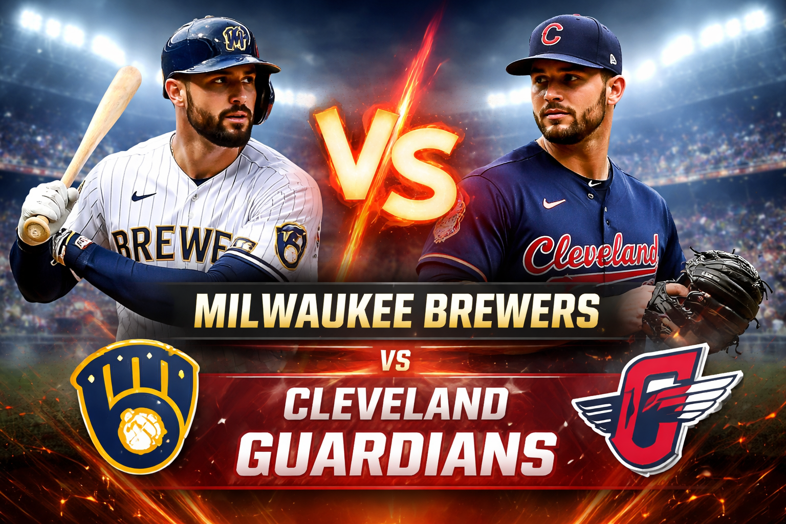 Milwaukee Brewers vs Cleveland Guardians Match Player Stats