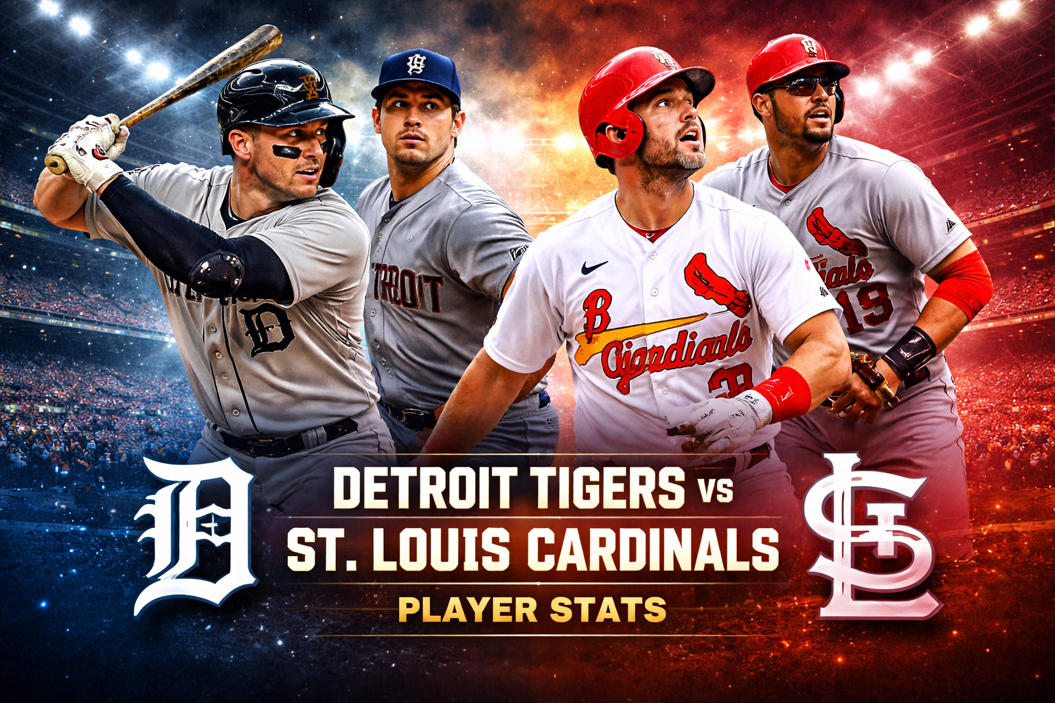 Detroit Tigers vs St Louis Cardinals Match Player Stats