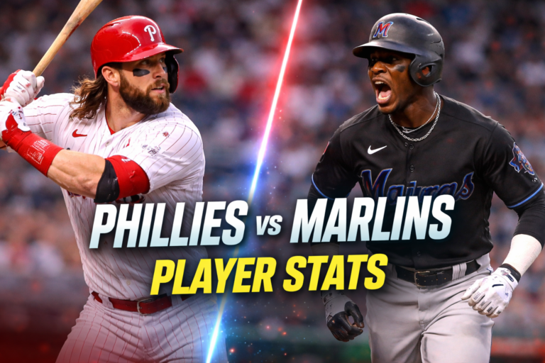 Phillies vs Miami Marlins Match Player Stats (2026)