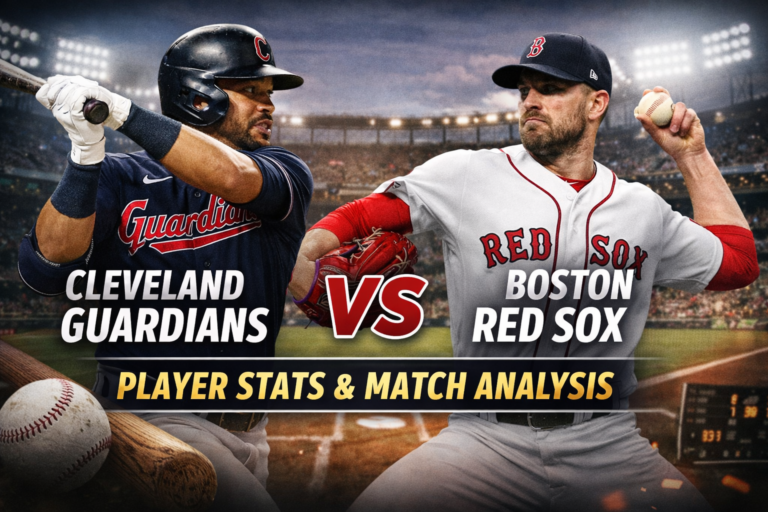 Cleveland Guardians vs Red Sox Match Player Stats